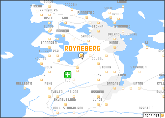 map of Røyneberg