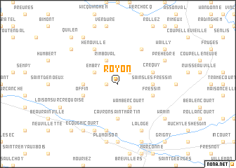 map of Royon