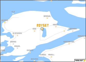 map of Røyset