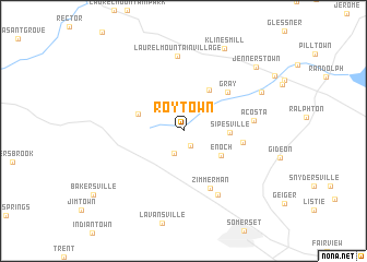 map of Roytown