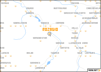 map of Rozadío