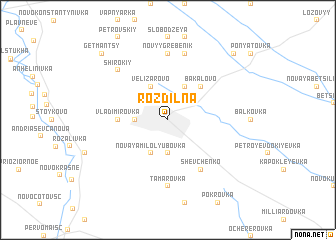 map of Rozdilʼna