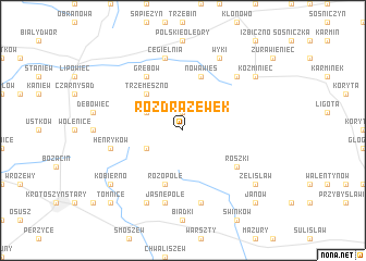 map of Rozdrażewek