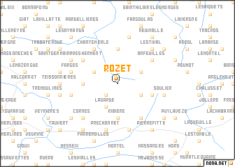 map of Rozet