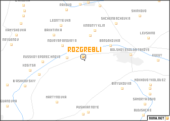 map of Rozgrebli