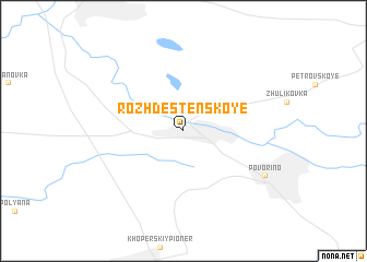 map of Rozhdestenskoye