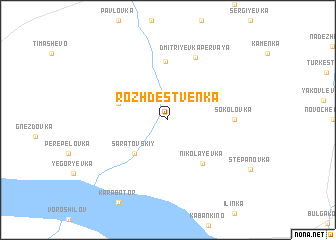 map of Rozhdestvenka