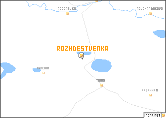 map of Rozhdestvenka
