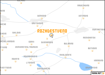 map of Rozhdestveno