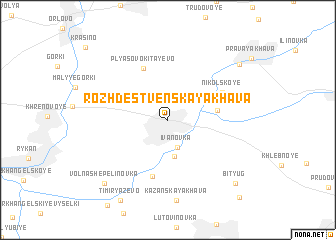 map of Rozhdestvenskaya Khava