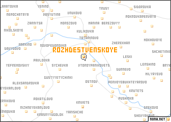 map of Rozhdestvenskoye