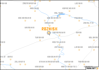 map of Rozhisk