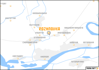 map of Rozhnovka