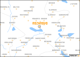 map of Rozhnovo