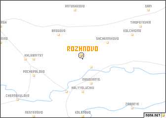 map of Rozhnovo