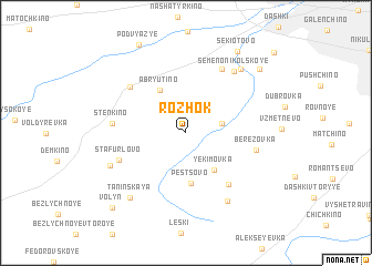 map of Rozhok