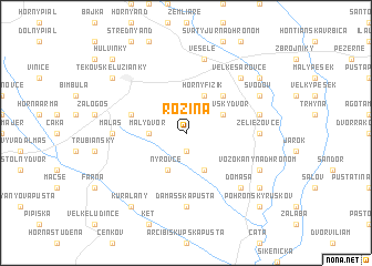 map of Rozina