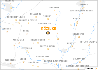 map of Rozivka