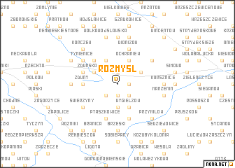 map of Rozmyśl