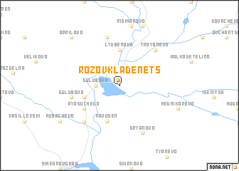 map of Rozov Kladenets
