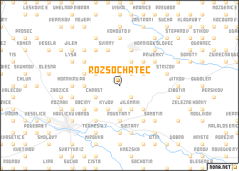map of Rozsochatec
