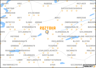 map of Roztoka