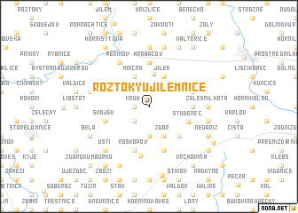 map of Roztoky u Jilemnice