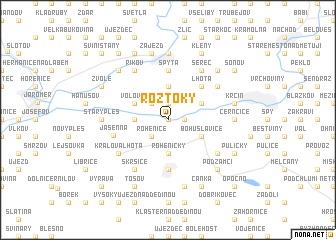 map of Roztoky