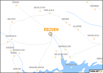 map of Rozveh