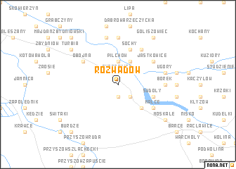 map of Rozwadów