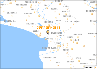 map of Rrëza e Malit