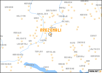 map of Rreze-Mali
