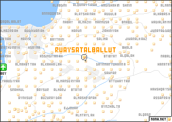 map of Ruʼaysat al Ballūţ