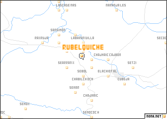 map of Rubelquiché