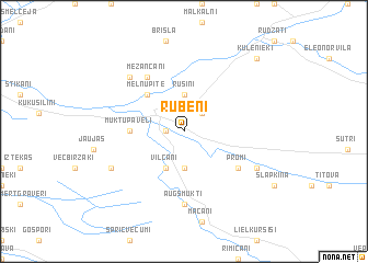 map of Rubeņi