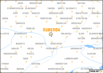 map of Rubenow