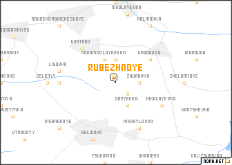 map of Rubezhnoye