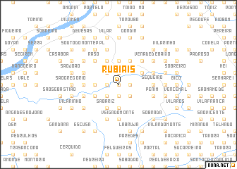 map of Rubiãis