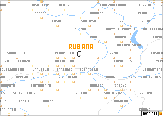 map of Rubiana