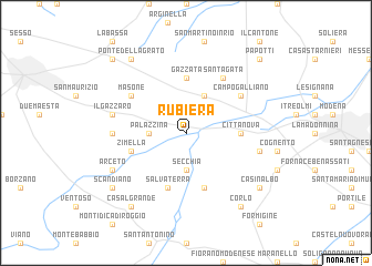map of Rubiera