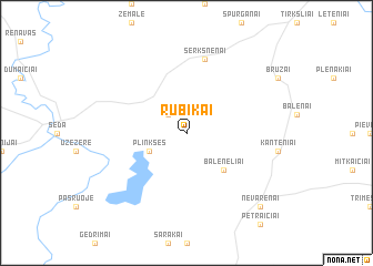 map of Rubikai