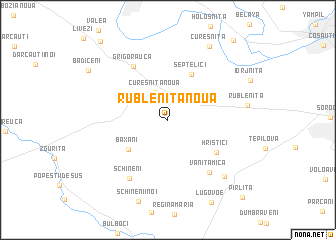 map of Rubleniţa Nouă