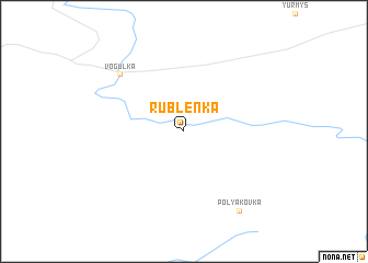map of Rublënka