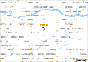 map of Ruch