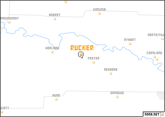 map of Rucker