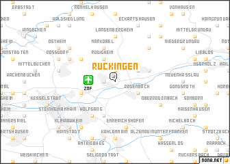 map of Rückingen