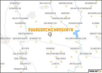 map of Ruda Gorchichanskaya