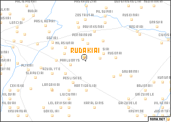 map of Rudakiai