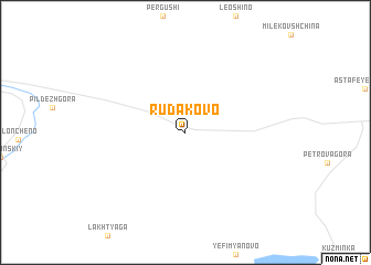 map of (( Rudakovo ))