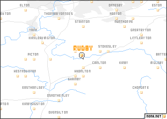 map of Rudby